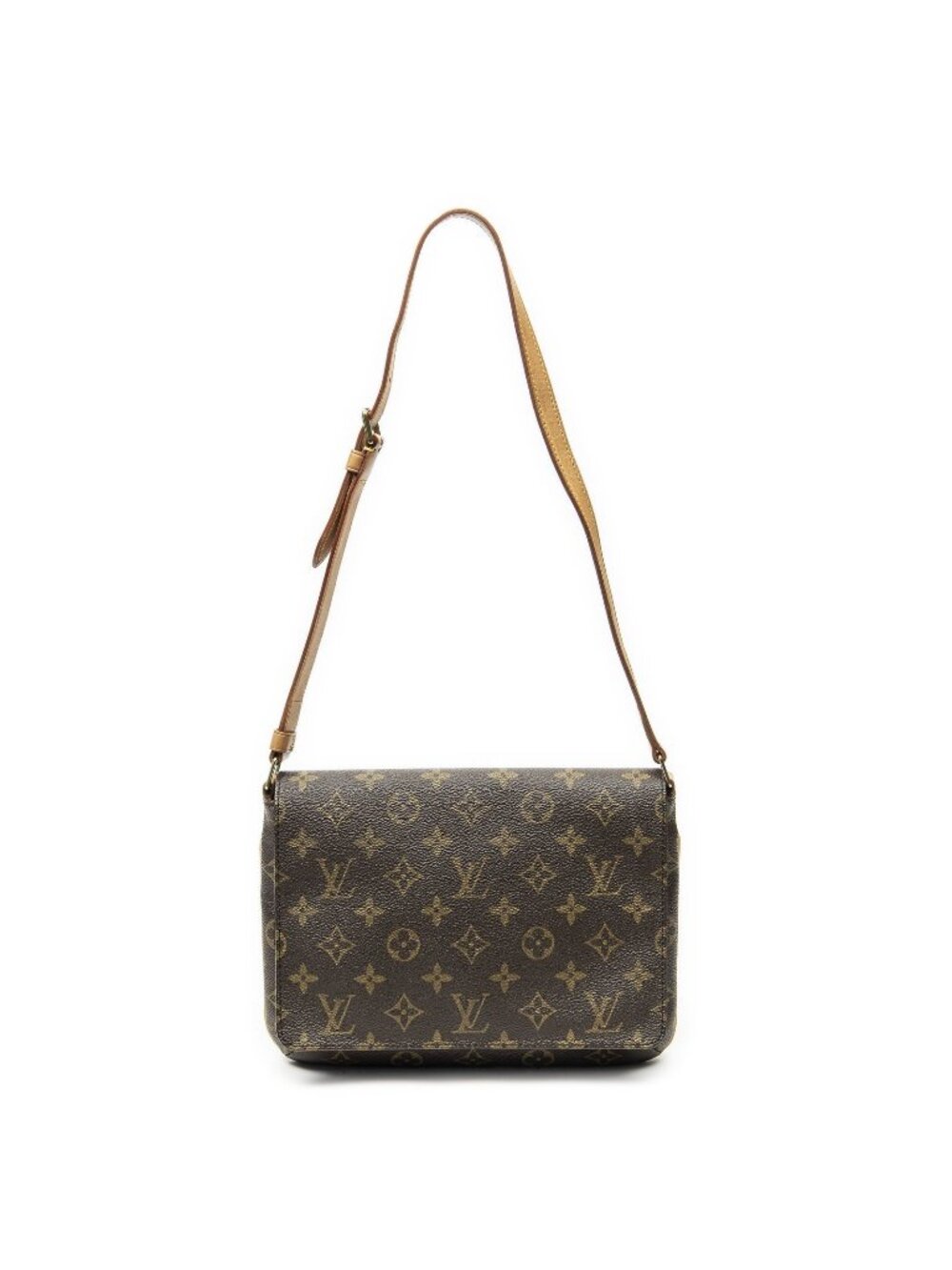 Louis Vuitton Musette Tango Brown Monogram Canvas Crossbody